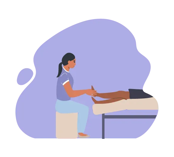 illustration réflexologie plantaire